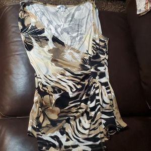 Cache faux wrap top L